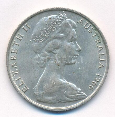 Ausztrália 1966. 50c Ag 'II. Erzsébet' T:2 kis patina Australia 1966. 50 Cents Ag 'Elizabeth II' C:XF small patina Krause KM#67