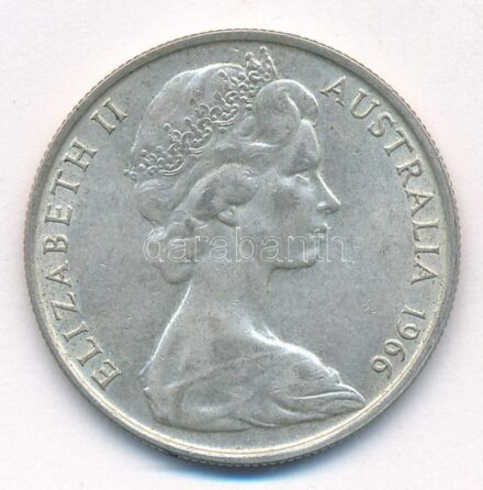 Ausztrália 1966. 50c Ag 'II. Erzsébet' T:2 kis patina Australia 1966. 50 Cents Ag 'Elizabeth II' C:XF small patina Krause KM#67