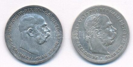 1896KB-1916KB 1K Ag 'Ferenc József' (2xklf) T:2,2- Adamo K5,K5.1