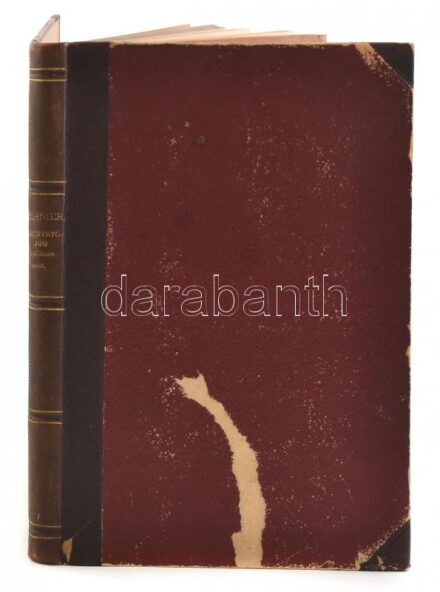 Schnierer Aladár: A büntetőjog általános tanai az 1878. V: és 1879 XL. törvényczikkek alapján. Bp., 1882. Franklin. Korabeli, aranyozott gerincű, kopott félvászon kötésben
