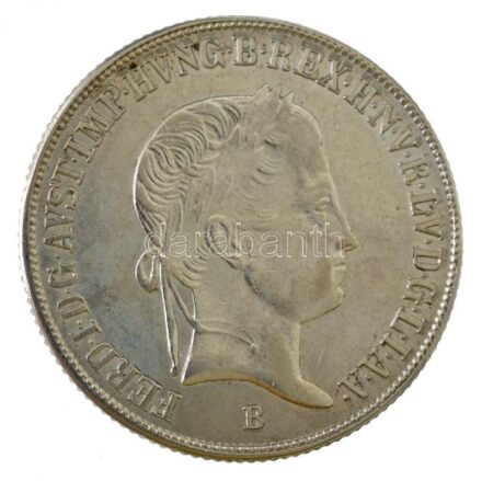 1848KB 20kr Ag 'V. Ferdinánd' kapszulában T:1- kis patina, juszt. Hungary 1848KB 20 Kreuzer Ag 'Ferdinand V' in capsule C:AU small patina, adjustment Huszár:2081.,Unger III.: 1419.