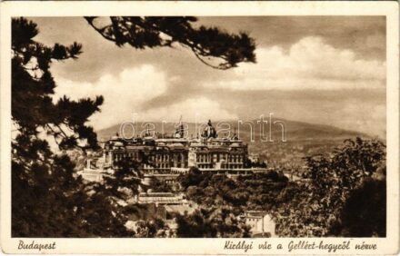 Budapest I. Királyi vár a Gellérthegyről nézve (fl)