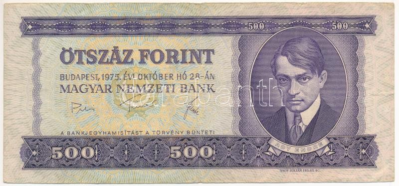 1975. 500Ft 'E 353 092252' T:III Adamo F41