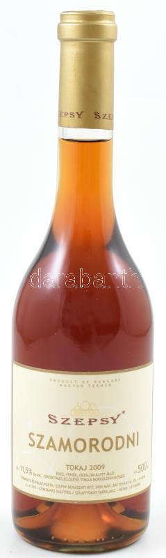 2009 Szepsy szamorodni édes bor, palackozta: Szepsy Borászat, 500 ml