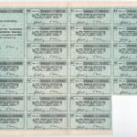 Izsák 1923. 'Izsáki Hengermalom Részvénytársaság' száz darab részvénye egyben, egyenként 1000K-ról, magyar és német nyelvű, szárazpecséttel (2x) sorszámkövetők, egiyk szelvényekkel T:II,II- - Image 4