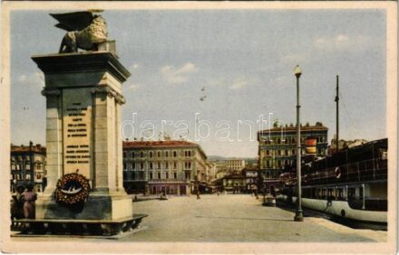 1936 Fiume, Rijeka; Molo S. Marco / port, steamship