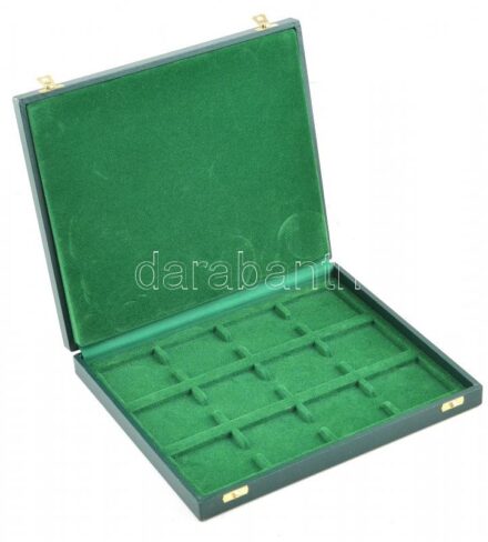 'Magyar Érmeforgalmazó' feliratú, műbőr érmetartó, összesen 12db férőhellyel (54x53mm/db) Használt állapotban