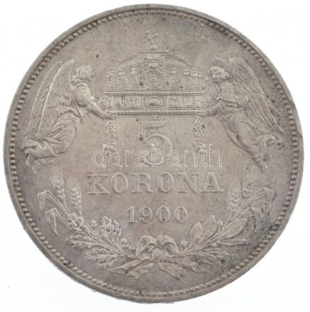 1900KB 5K Ag 'Ferenc József' T:1- patina Adamo K7