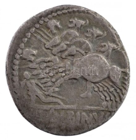 Római Köztársaság / Róma / L. Postumius Albinus Kr.e. 96. Denár Ag (3,73g) T:2-,3 Republic of Rome / Rome / L. Postumius Albinus 96 BC Denarius Ag 'ROMA / [A] ALBINVS [S F]' (3,73g) C:VF,F
