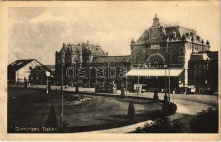 1949 Groningen, Station / railway station, tram (EK)