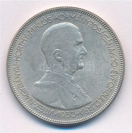 1930. 5P Ag 'Horthy jobbra' hajas T:1- Adamo P8