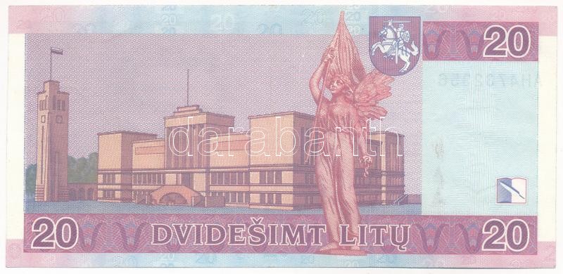 Litvánia 2007. 20L T:II Lithuania 2007. 20 Litu C:XF Krause P#69 - Image 2