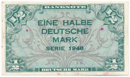 NSZK 1948. 1/2M T:III GFR 1948. 1/2 Mark C:F Krause P#1