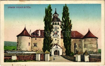 1927 Nagybiccse, Nagy-Bittse, Bytca; Zámok Velká Bytca / várkastély / castle (EK)