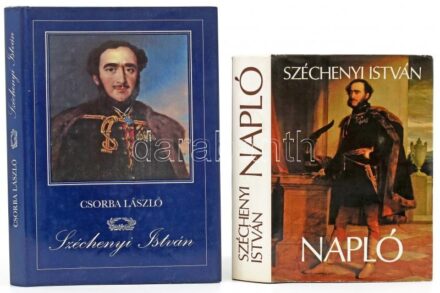 Széchenyi István: Napló. Bp., 1978, Gondolat, 1534+(2) p. Első kiadás. Kiadói egészvászon-kötés, kiadói papír védőborítóban. + Csorba László: Széchenyi István. Bp., 1991, Officina Nova. Kiadói egészvászon-kötés, kiadói