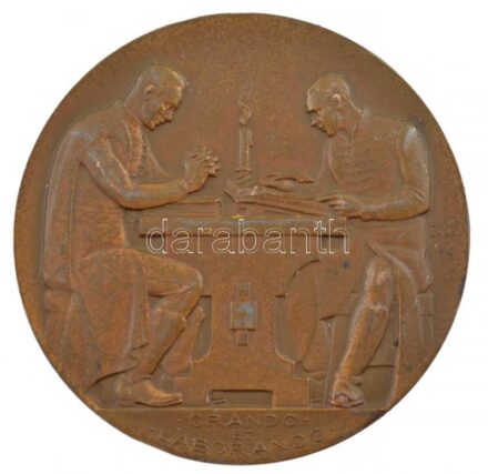 Berán Lajos (1882-1943) 1938. 'Debreceni Collegium 1538-1938 / Orando et Laborando' Br emlékérem (41mm) T:1- patina