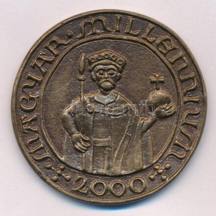Asszonyi Tamás (1942-) 2000. 'Magyar Millenium / Budapest Operaház' Br emlékérem (49mm) T:1