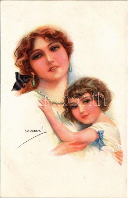 Lady art postcard. 'ERKAL' No. 329/5. s: Usabal