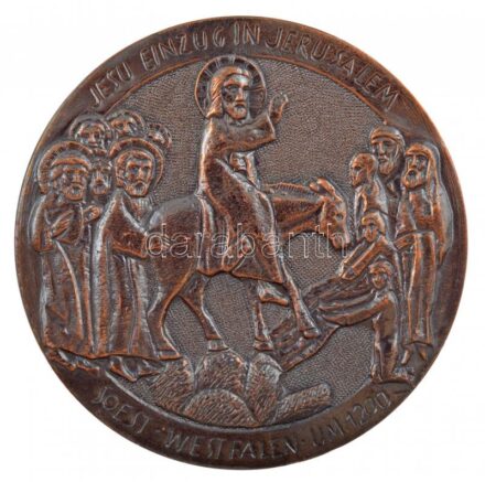 Németország DN 'Wesztfáliai Evangálikus Egyház' Br emlékérem (70mm) T:2 Germany ND 'Evangelic Church of Westfalia' Br commorative medallion (70mm) C:XF