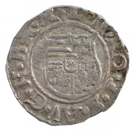 1580K-B Denár Ag 'Rudolf' (0,45g) T:2- Hungary 1580K-B Denar Ag 'Rudolf' (0,45g) C:VF patina Huszár: 1059.,Unger II.: 811.a