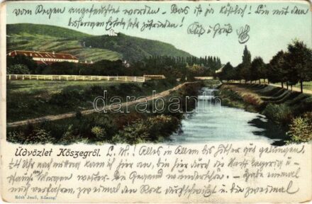1905 Kőszeg, látkép. Róth Jenő kiadása (kopott sarkak / worn corners)