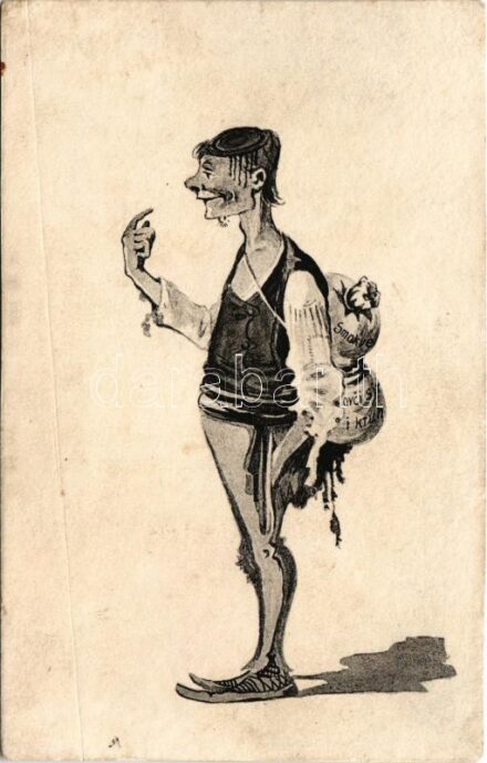 Dalmát matróznak áll / K.u.K. Kriegsmarine Matrosenhumor / Austro-Hungarian Navy mariner humour art postcard. Guido Costalunga 1909. 16201., unsigned Ed. Dworak (r)