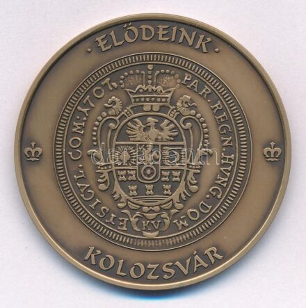 2012. 'Magyar Pénzverő Zrt. Látogatói Érem / Elődeink Kolozsvár' bronz emlékérem (42,5mm) T:1