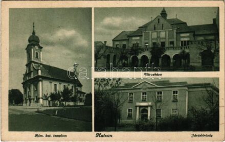 1944 Hatvan, Római katolikus templom, Városháza, Járásbíróság