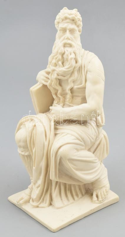 Jelzés nélkül: Mózes, kőőrlemény, m: 26 cm