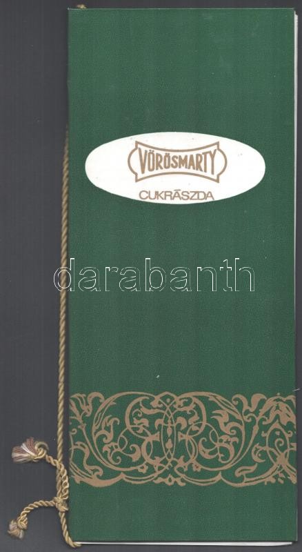 cca 1970-1980 Vörösmarty Cukrászda étlapja