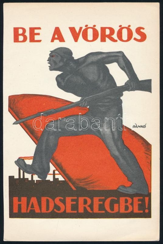 Be a vörös hadseregbe! röplap az Őszirózsás forradalom évfordulójának alkalmából