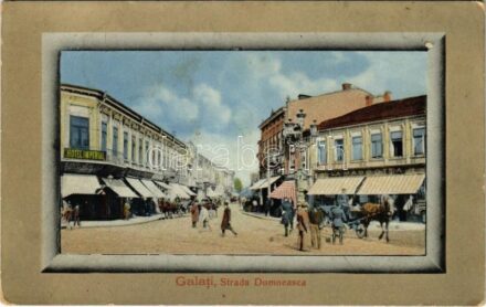 Galati, Strada Domneasca, La Mascotta, Hotel Imperial / street, shops, hotel (fl)