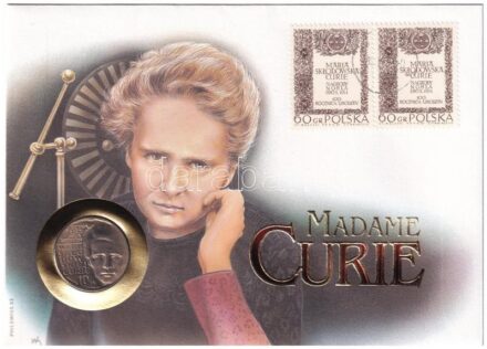 Lengyelország 1967. 10Zl Cu-Ni 'Marie Curie' érmés borítékban, bélyegzéses bélyeggel T:1- Poland 1967. 10 Zlotych 'Marie Curie' in coin envelope with stamp and cancellation C:AU Krause Y# 59
