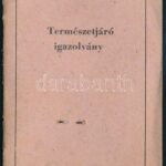 1955 Arcképes természetjáró igazolvány - Image 2