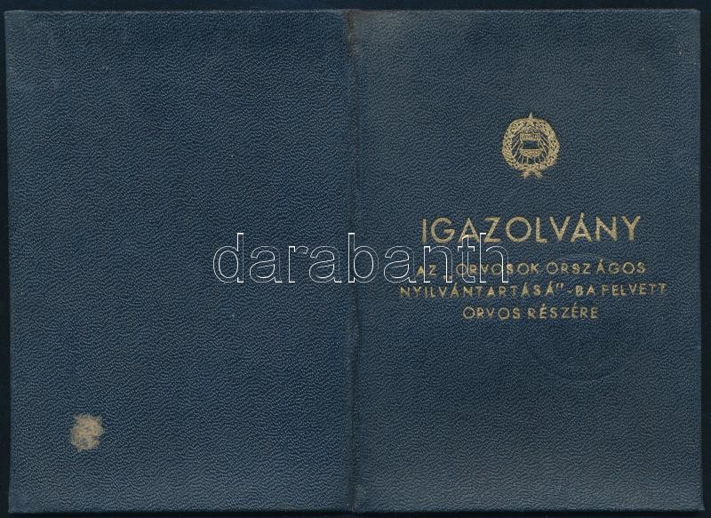 1960 Arcképes orvosi igazolvány - Image 2