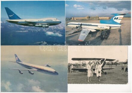 10 db MODERN motívum képeslap: repülők / 10 modern motive postcards: airplanes, aircrafts