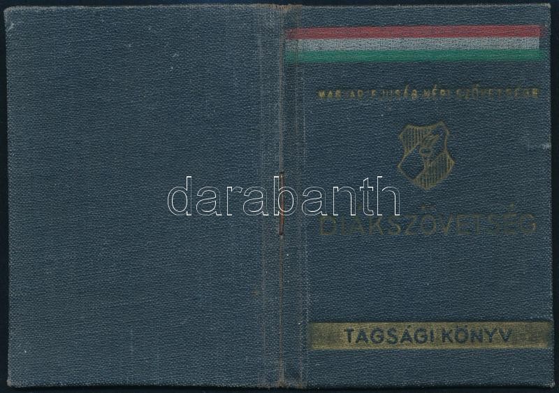 1949 Arcképes diákszövetségi igazolvány sok tagdíjbélyeggel - Image 2