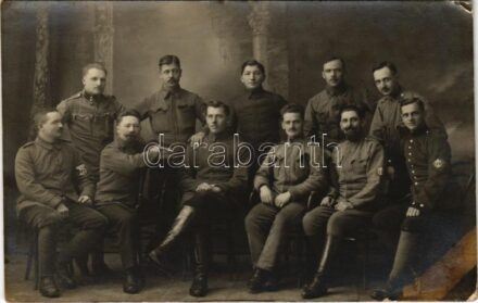 1917 Berezovka, Beresowka; Osztrák-magyar katonák szibériai fogságban / WWI Austro-Hungarian K.u.K. military, group of prisoners of war in Siberia. photo (EK)