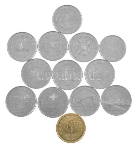 2005-2021. 50Ft Cu-Ni (11xklf) emlékkiadások + 2020. 10Ft Cu-Ni 'Tisztelet a hősöknek' + 20Ft Cu-Ni 'Tisztelet a hősöknek' T:1-,2