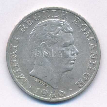 Románia 1946. 25.000L Ag 'I. Mihály' T:2-,3 Romania 1946. 25.000 Lei Ag 'Mihai I' C:VF,F Krause KM#70