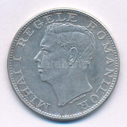 Románia 1944. 500L Ag 'I. Mihály' T:1-,2 Romania 1944. 500 Lei Ag 'Mihai I' C:AU,XF Krause KM#65