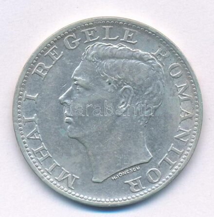 Románia 1944. 500L Ag 'I. Mihály' T:2 Romania 1944. 500 Lei Ag 'Mihai I' C:XF Krause KM#65