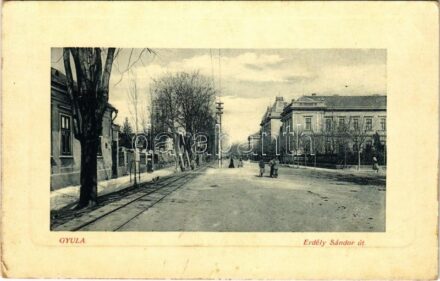 Gyula, Erdély Sándor út. W.L. Bp. 6537-36. 8781.