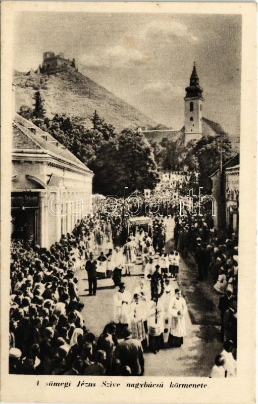 Sümeg, Jézus Szíve nagybúcsú körmenete (fl)