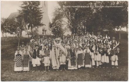 1912 Baucár, Bautar, Boutar (Hunyad vármegye); Nunta romaneasca din Boutar (com. Hunedoarei) / Román esküvő, erdélyi folklór / Romanian weddig, Transylvanian folklore (Rb)