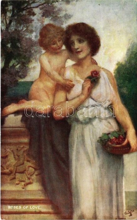 Roses of Love. Raphael Tuck & Sons' 'Oilette' Serie No. 9369.
