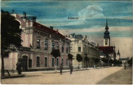 Eperjes, Presov; Kassai út, Divald műintézete üzlet és saját kiadása / street, shop