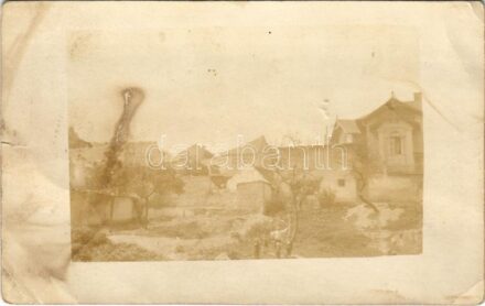 1913 Budapest I. Tabán, Szikla utca. photo (szakadás / tear)