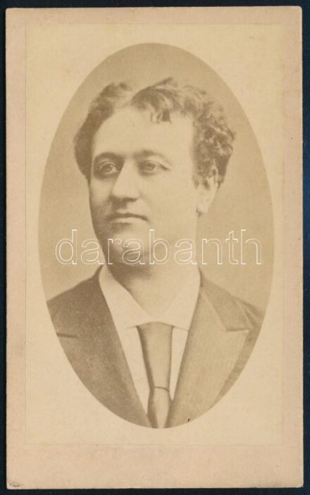 Ernst Carl Gottfried Hartmann (1844-1911), keményhátú fotó, 10,5×6,5 cm