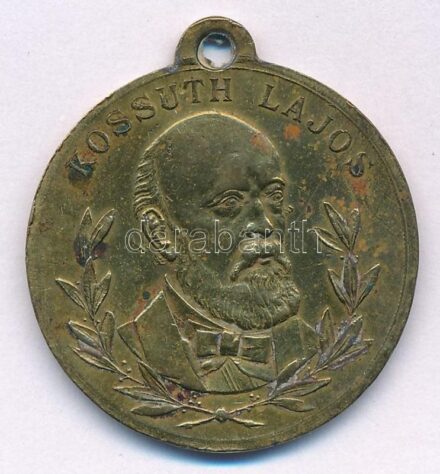 DN 'Kossuth Lajos / Szabadság, Egyenlőség, Testvériség 1848' Cu emlékérem (30mm) T:2-